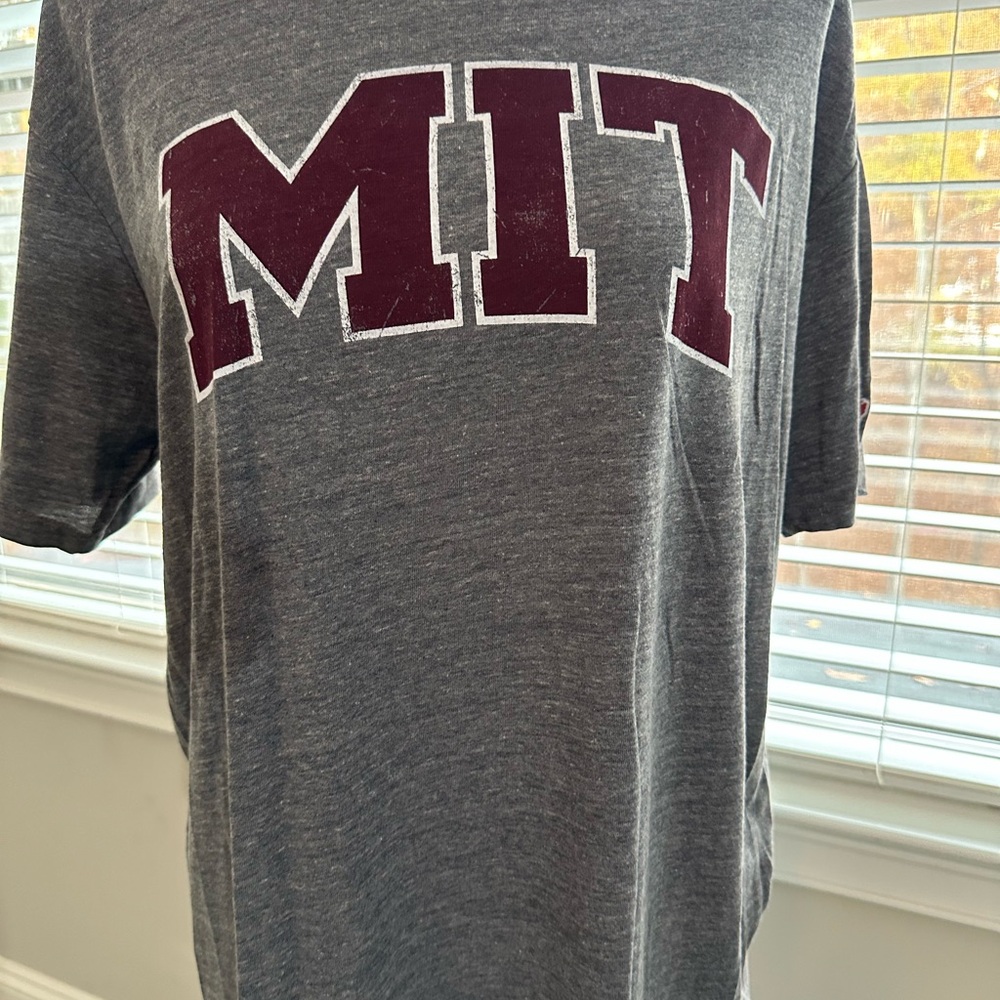 League Gray and Maroon MIT T-Shirt